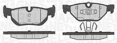MAGNETI MARELLI 363916060149 -  Комплект тормозных колодок, дисковый тормоз
